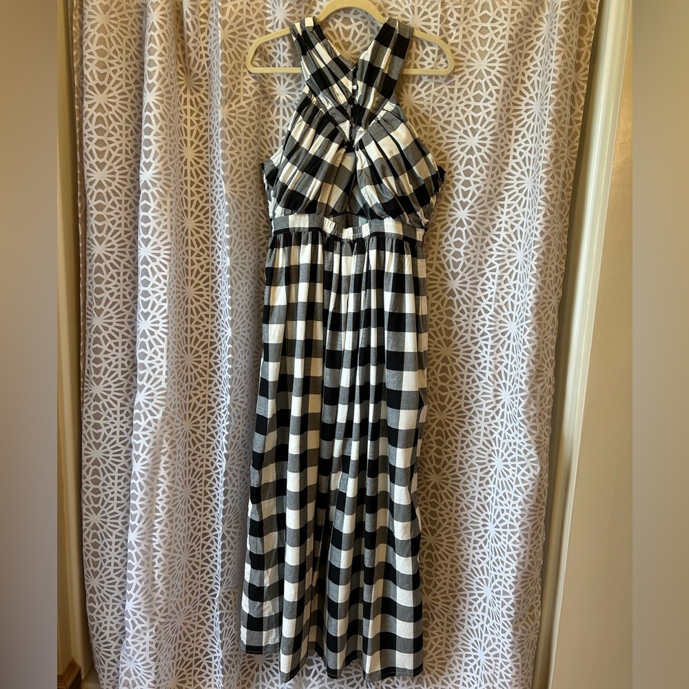 Anthropologie Verb by Pallavi Singhee Gingham Halter Dress - Picture 6 of 16